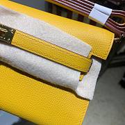 Hermès | Kelly Classique To Go Wallet Yellow - 20.5x11x2cm - 3