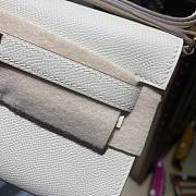 Hermès | Kelly Classique To Go Wallet White - 20.5x11x2cm - 3