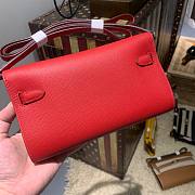 Hermès | Kelly Classique To Go Wallet Red - 20.5x11x2cm - 3
