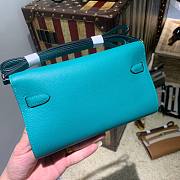 Hermès | Kelly Classique To Go Wallet Light Blue - 20.5x11x2cm - 4