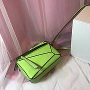 LOEWE | Mini Puzzle Classic Apple Green Calfskin Bag - 18x12.5x8cm - 2