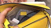 LOEWE | Mini Puzzle Classic Yellow Calfskin Bag - 18x12.5x8cm - 3