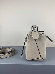 LOEWE | Mini Puzzle Classic Grey Calfskin Bag - 18x12.5x8cm - 4