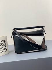 LOEWE | Mini Puzzle Black/White Bag - 18x12.5x8cm - 2