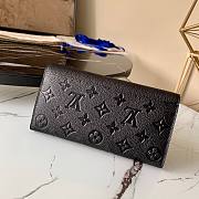 Louis Vuitton | Sarah Black wallet  - M61182 - 19 x 10 x 2 cm - 3