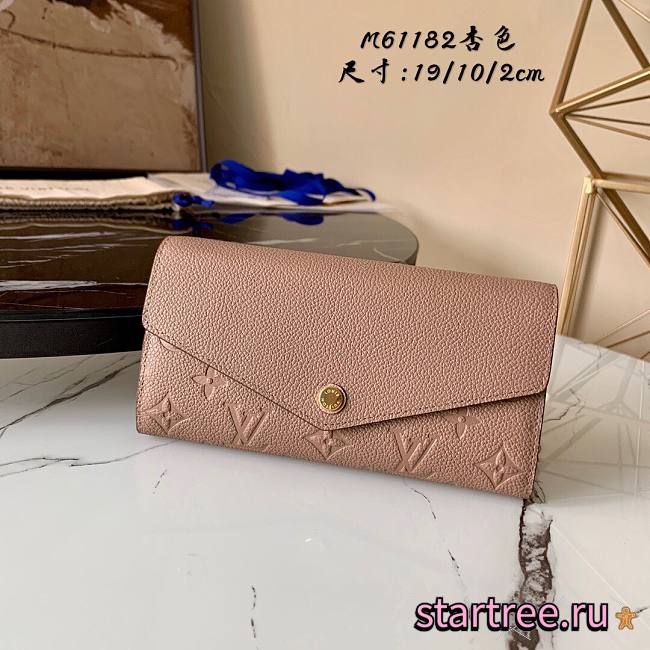 Louis Vuitton | Sarah Beige wallet  - M68708 - 19 x 10 x 2 cm - 1