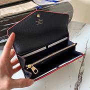 Louis Vuitton | Sarah Navi Blue/ Red wallet  - M62125 - 19 x 10 x 2 cm - 5