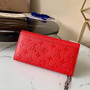 Louis Vuitton | Sarah Red wallet  - M62125 - 19 x 10 x 2 cm - 5