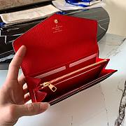Louis Vuitton | Sarah Red wallet  - M62125 - 19 x 10 x 2 cm - 3