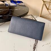 Louis Vuitton |  Brazza Wallet Blue- M58192 - 10 x 19 x 2 cm - 5