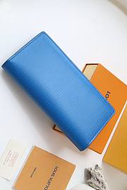Louis Vuitton | Brazza Wallet Epi Blue- 10 x 19 x 2 cm - 3