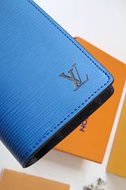 Louis Vuitton | Brazza Wallet Epi Blue- 10 x 19 x 2 cm - 2