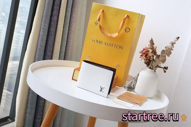 Louis Vuitton | Multiple Wallet White Epi - M80771 - 11.5 x 9 x 1.5 cm - 1