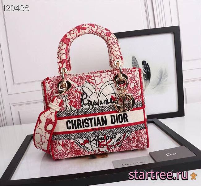 Dior | Medium Lady D-Lite bag - M0565O - 24 x 20 x 13 cm - 1