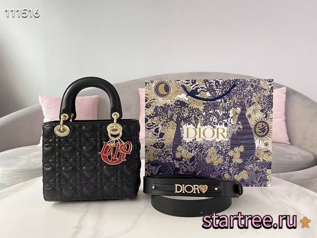 Dior | Dioramour Lady My ABCDior Black bag - M0538O - 20 x 16.5 x 8 cm - 1