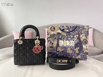 Dior | Dioramour Lady My ABCDior Black bag - M0538O - 20 x 16.5 x 8 cm