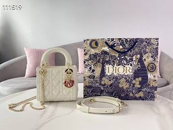 Dior | Mini Dioramour Lady bag - M0505O - 17 x 15 x 7 cm