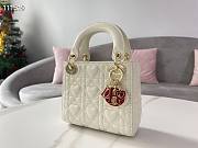 Dior | Mini Dioramour Lady bag - M0505O - 17 x 15 x 7 cm - 5