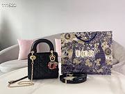 Dior | Mini Dioramour Lady Black bag - M0505O - 17 x 15 x 7 cm - 1