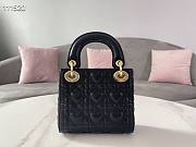 Dior | Mini Dioramour Lady Black bag - M0505O - 17 x 15 x 7 cm - 2