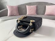 Dior | Mini Dioramour Lady Black bag - M0505O - 17 x 15 x 7 cm - 4