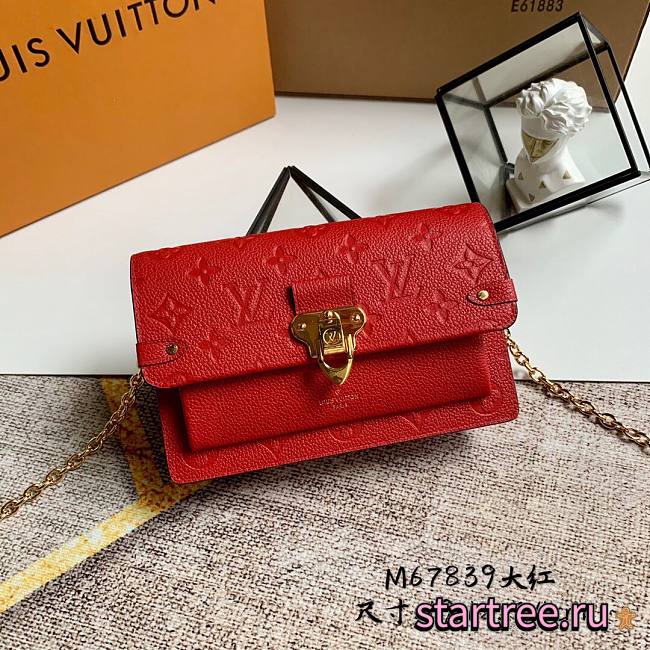 Louis Vuitton |  Vavin Chain Wallet Red - M69423- 19 x 12.5 x 4 cm - 1