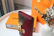 Louis Vuitton | Pallas Wallet Red Wine - M58414 - 19x10cm - 6