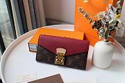 Louis Vuitton | Pallas Wallet Red Wine - M58414 - 19x10cm - 4