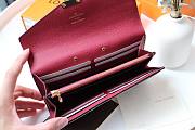 Louis Vuitton | Pallas Wallet Red Wine - M58414 - 19x10cm - 2