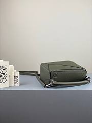 LOEWE | Mini Puzzle Khaki Green Grained calfskin - 18x12.5x8cm - 6