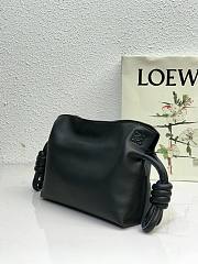 LOEWE | Mini Flamenco Black clutch in nappa calfskin - 22.5x18x9cm - 3