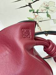 LOEWE | Mini Flamenco Red Wine clutch in nappa calfskin - 22.5x18x9cm - 6