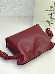 LOEWE | Mini Flamenco Red Wine clutch in nappa calfskin - 22.5x18x9cm - 5