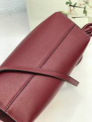 LOEWE | Mini Flamenco Red Wine clutch in nappa calfskin - 22.5x18x9cm - 4