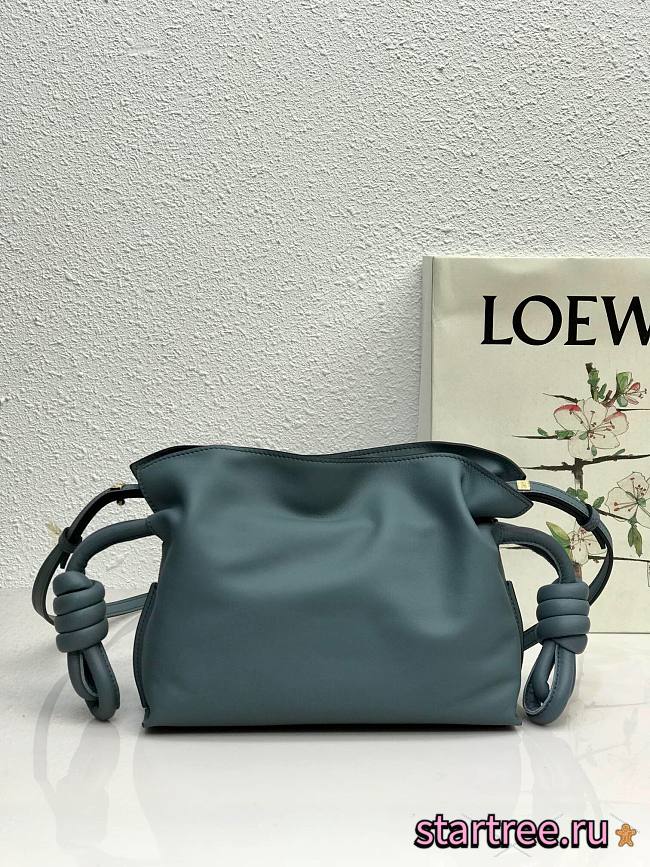 LOEWE | Mini Flamenco Blue clutch in nappa calfskin - 22.5x18x9cm - 1