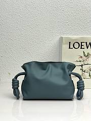 LOEWE | Mini Flamenco Blue clutch in nappa calfskin - 22.5x18x9cm - 2