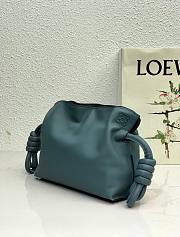 LOEWE | Mini Flamenco Blue clutch in nappa calfskin - 22.5x18x9cm - 3