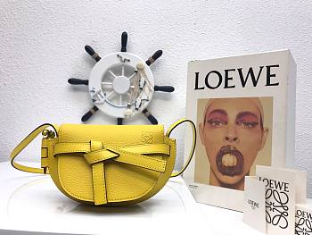 LOEWE | Mini Gate dual bag in pebble grain calfskin - 15x12.5x8cm