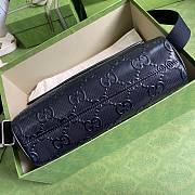 GUCCI | GG embossed messenger black bag - ‎658565 - 29×22×9.5cm - 4