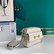GUCCI | Horsebit 1955 Small Shoulder Bag White - 645454 - 22.5x17x6.5cm - 2