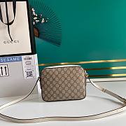 GUCCI | Horsebit 1955 Small White Canvas Bag - 645454 - 22.5x17x6.5cm - 4