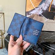 Louis Vuitton | Pocket Organizer Blue - N60431 - 8 x 11 x 1 cm - 4