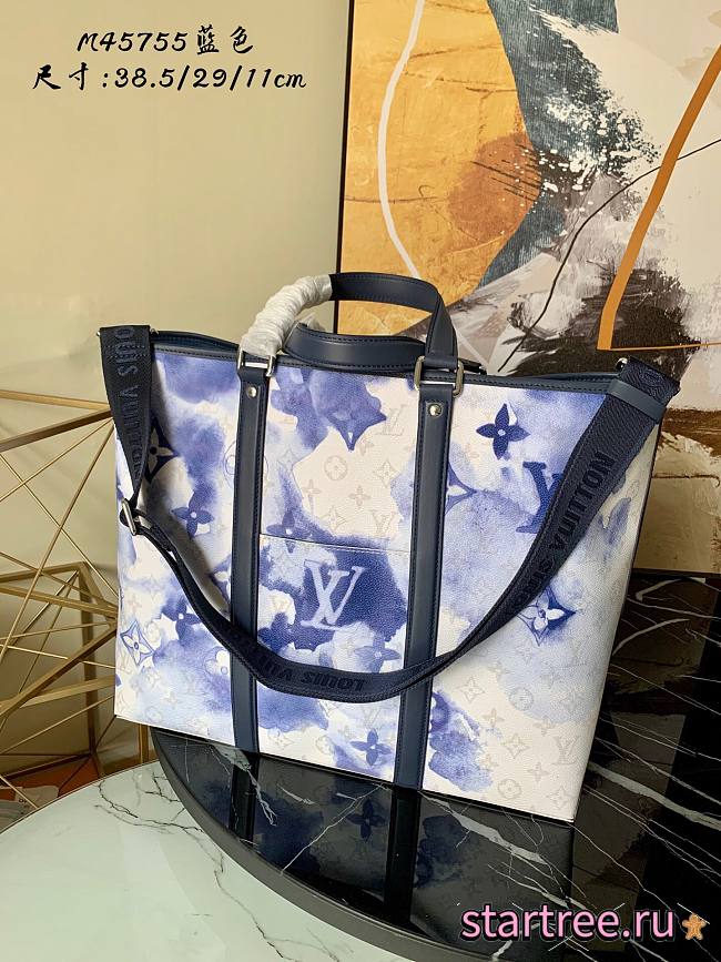 Louis Vuitton |  New Tote GM Blue M45388  - 1