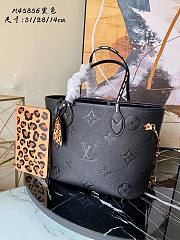 Louis Vuitton | Neverfull MM Noir Monogram M45856  - 1