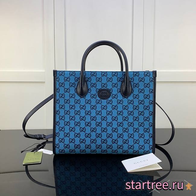 GUCCI | GG small tote bag Blue - ‎659983 - 31x26.5x14cm - 1