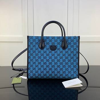 GUCCI | GG small tote bag Blue - ‎659983 - 31x26.5x14cm