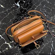 DIOR | Double Saddle Pouch Brown - S5668C - 19 x 10.5 x 5 cm - 4