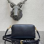 DIOR | Double Saddle Pouch Black - S5668C - 19 x 10.5 x 5 cm - 3