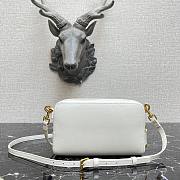 DIOR | Double Saddle Pouch White - S5668C - 19 x 10.5 x 5 cm - 5