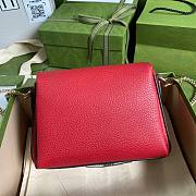 GUCCI | Small Dollar Calfskin Interlocking G Red - 607720 - 22x15x7cm - 4